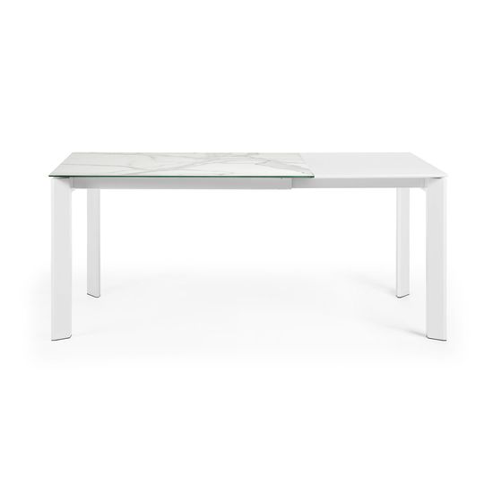 Стол Atta с белыми ножками 120(180)x80 см
