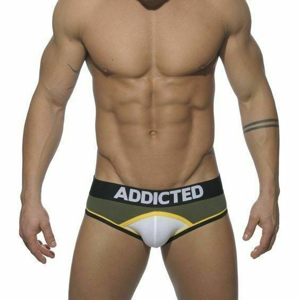 Мужские трусы джоки серые с белой вставкой Seobean Addicted