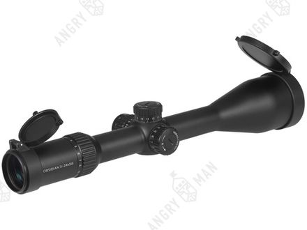 Прицел Obsidian 3-24x56, SF, сетка 31 (Half MD), подсветка красная, 30мм, 1/4 МОА, IPX7, 782г, Gaut