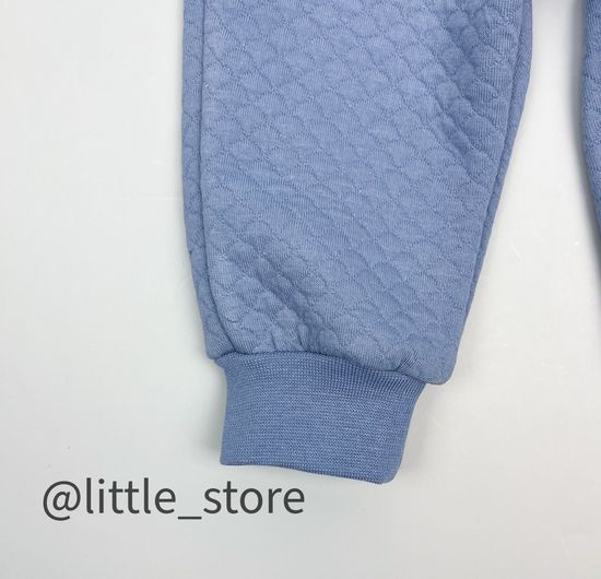 Брюки из капитония "Быстрые машинки" серо-голубые