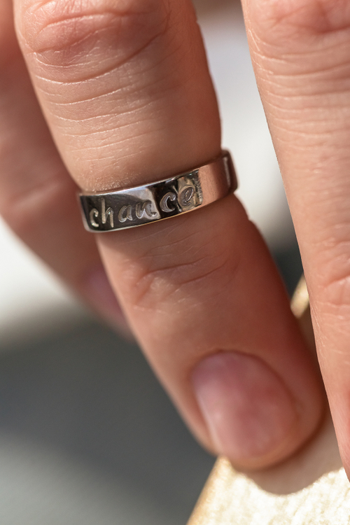 Фаланговое кольцо "CHANCE" узкое (незамкнутое)