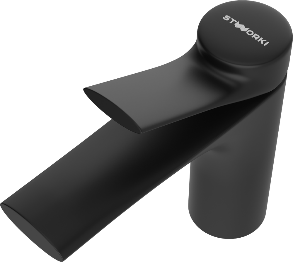 Смеситель для раковины STWORKI Ларвик S24010BK черный