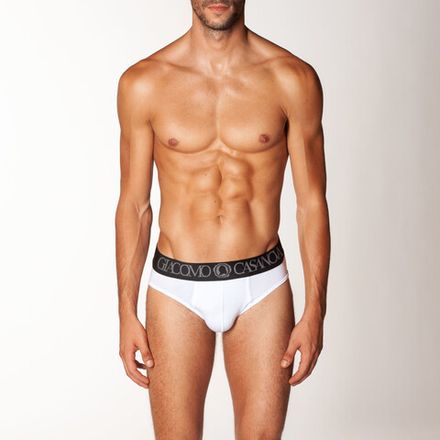 Мужские трусы брифы белые CASANOVA 0001B