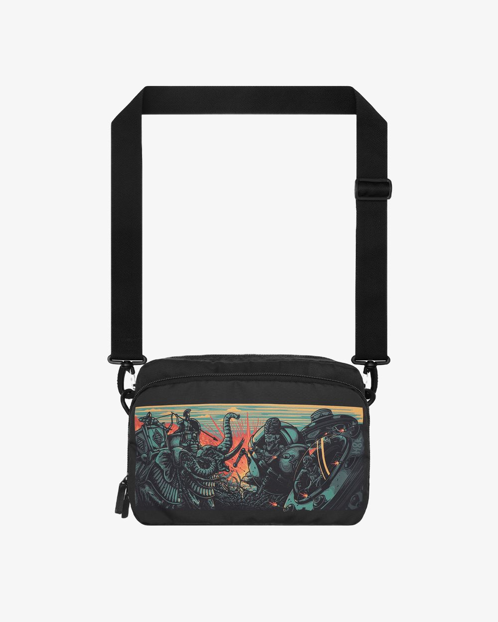 Сумка Hook Шолдербег Грандма Война черная