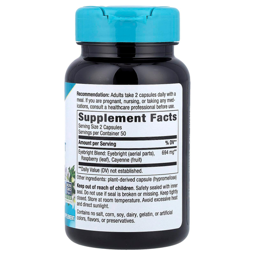 Nature's Way, смесь очанки премиальной, 100 веганских капсул