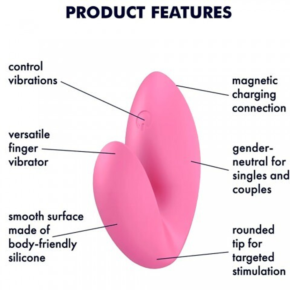 Вибратор на палец Satisfyer Love Riot розовый