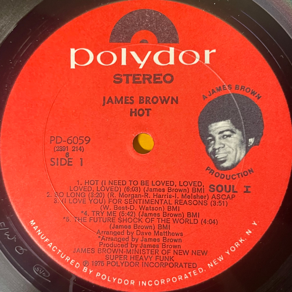 James Brown ‎– Hot (США 1976г.)