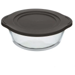 Кастрюля для запекания с пл. серой крышкой 2 л