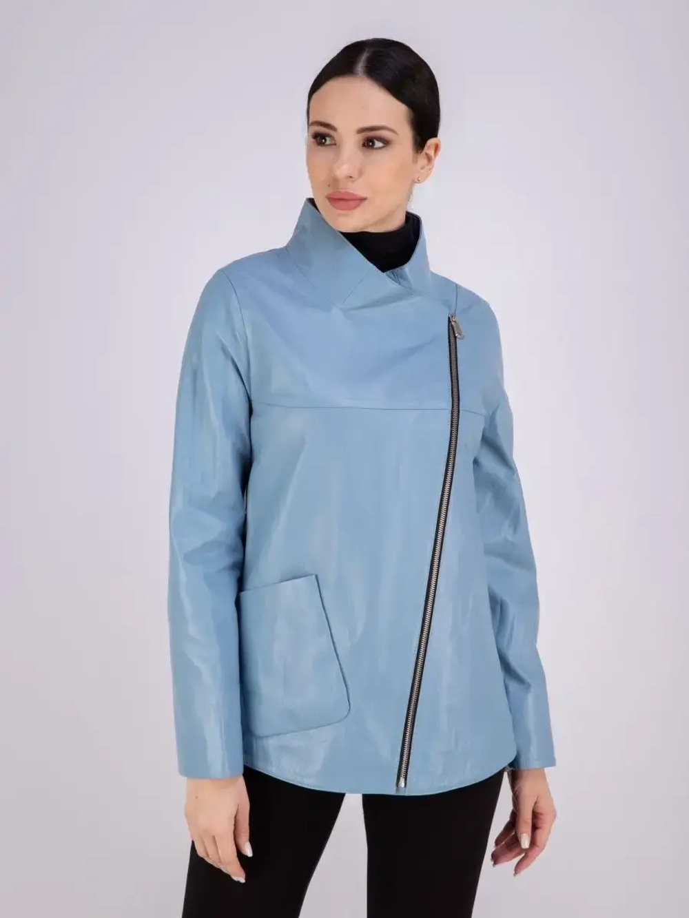 Кожаная куртка демисезонная косуха