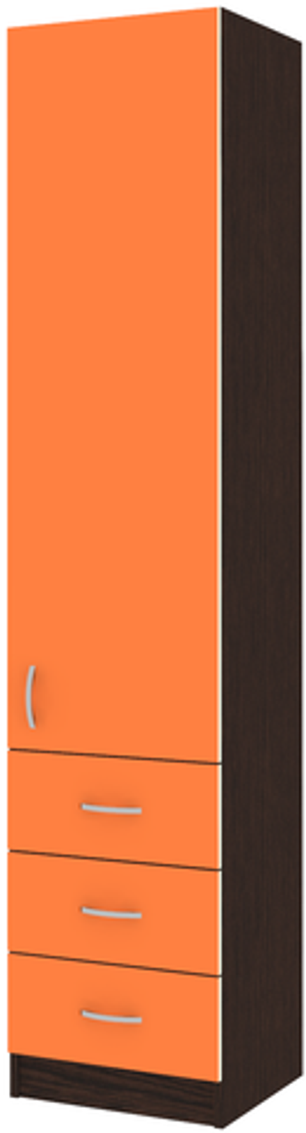 Пенал закрытый КарИВи КИВи Венге Оранжевый