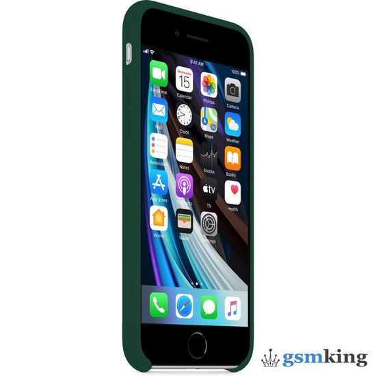 Silicone Case iPhone 7 | 8 | SE 2020 | 2022 Forest Green «Зелёный лес»