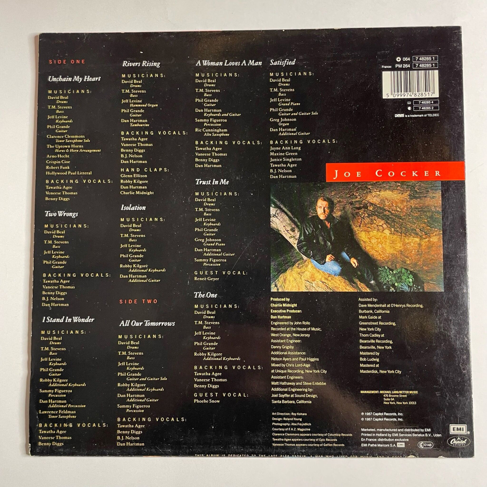 Винтажная виниловая пластинка LP Joe Cocker Unchain My Heart (Germany 1987) Trust In Me