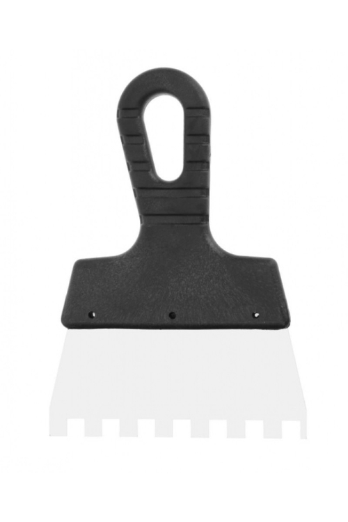 Шпатель зубчатый нержавеющий 150мм, зуб10*10мм, ЧЕГЛОК (80)