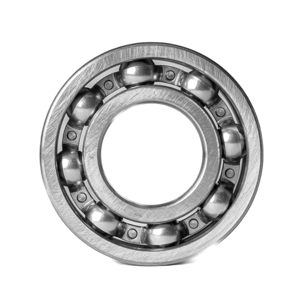 Подшипник шариковый радиальный однорядный открытый с проточкой на наружном кольце, 45х100х25 мм (вал пониженных передач КПП МТЗ)