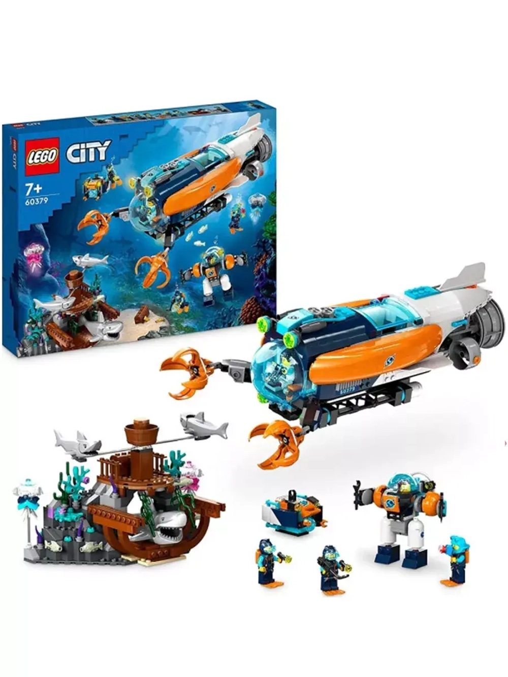 Лего Сити Глубоководная подводная лодка 60379 Lego City