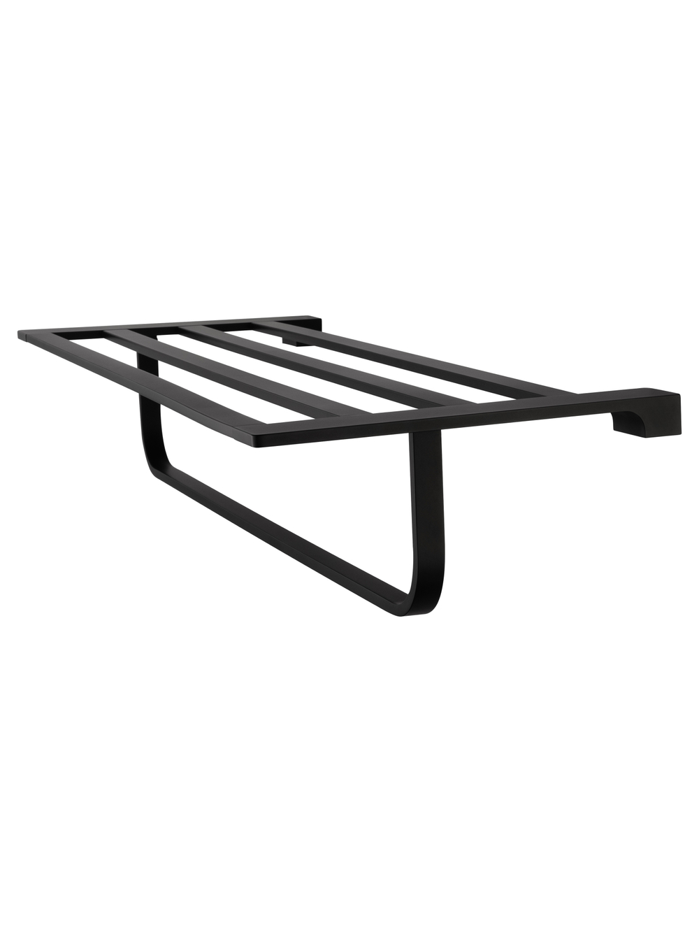 Полотенцедержатель с полкой WONZON & WOGHAND ECLIPSE, Черный (WW-9181-BL)