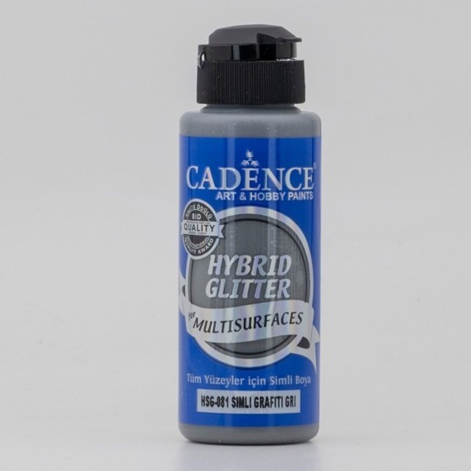 Гибрид Glitter 120мл , цвет 081 граффити серый (блески серебро)