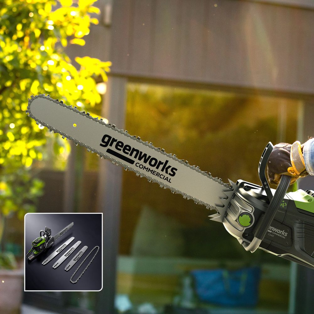 Цепная пила аккумуляторная Greenworks OCS800, 82V, 5,0 кВт, 50 см, бесщеточная, без АКБ и ЗУ (2009707)