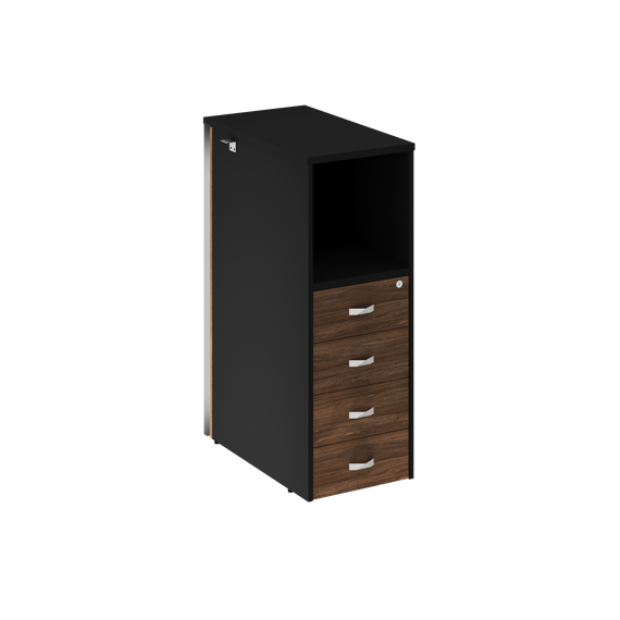 Оникс Тумба с подсветкой 4 ящика завершающая, правая O.R-TV-4.S (R)  436*767*1185