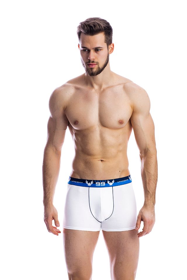 Комплект из 3-х трусов белого, синего и красного цвета