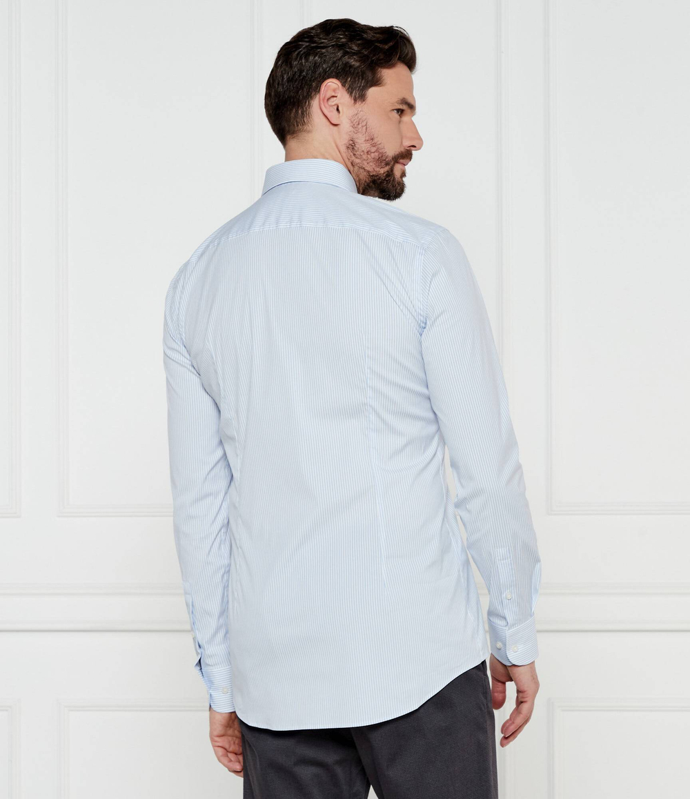 Рубашка P-HANK-spread-C1-222 BOSS BLACK - голубой(50533433)