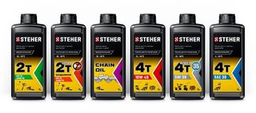 STEHER 4Т-10W40, 1 л, полусинтетическое масло для 4-тактных двигателей (76013-1)