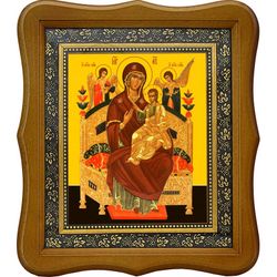 Всецарица «Пантанасса». Икона Божьей Матери на холсте.