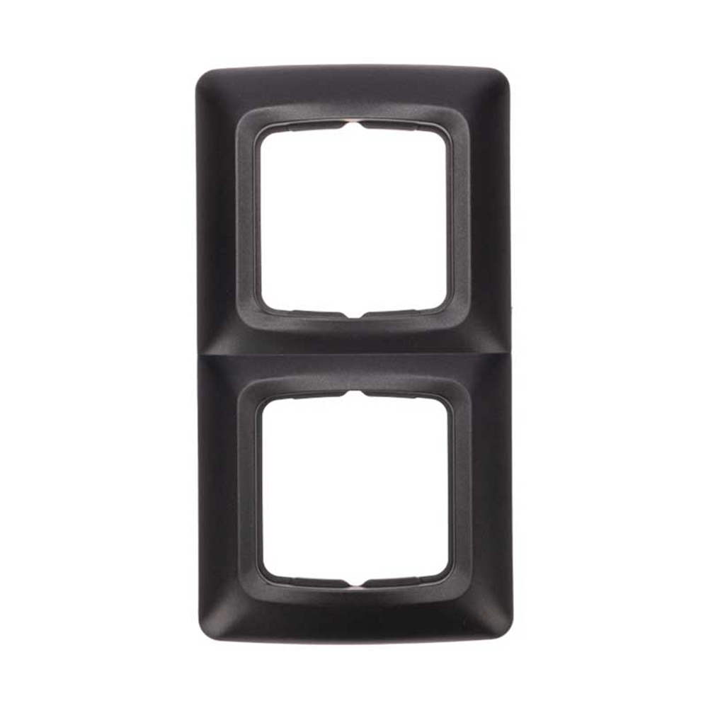 DEA Рамка 2-я горизонтальная Черный Металлик KRANZ KR-78-0346