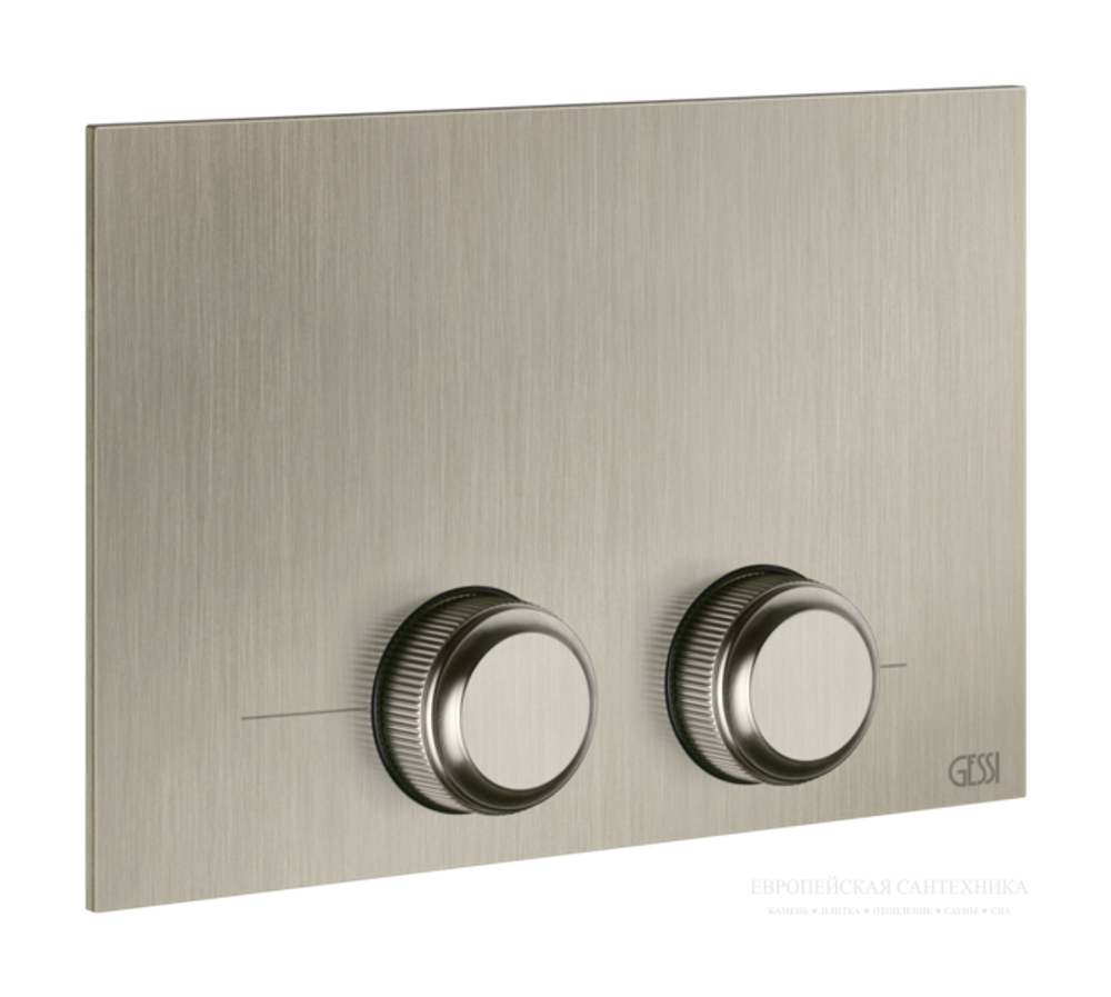 Клавиши смыва Gessi Venti20, для Tece, цвет Finox Brushed Nickel
