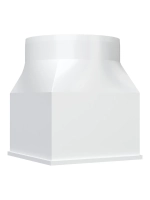 Переходник пластиковый ERA D125 мм 90° 126x126