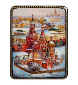 ШК-19/10-A Шкатулка в технике декупаж «Москва» (10х8х3,5)