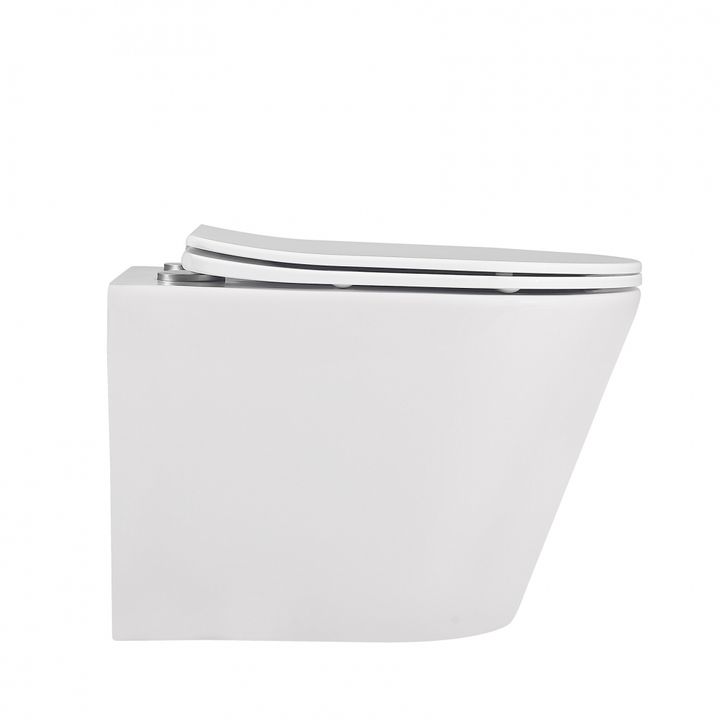 Унитаз ABBER Bequem AC1102MW подвесной белый матовый, безободковый