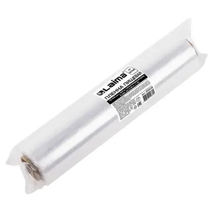 Пленка пищевая ПЭ 300 мм х 300 м, гарантированная длина, 6 мкм, вес 0,48 кг +-5%