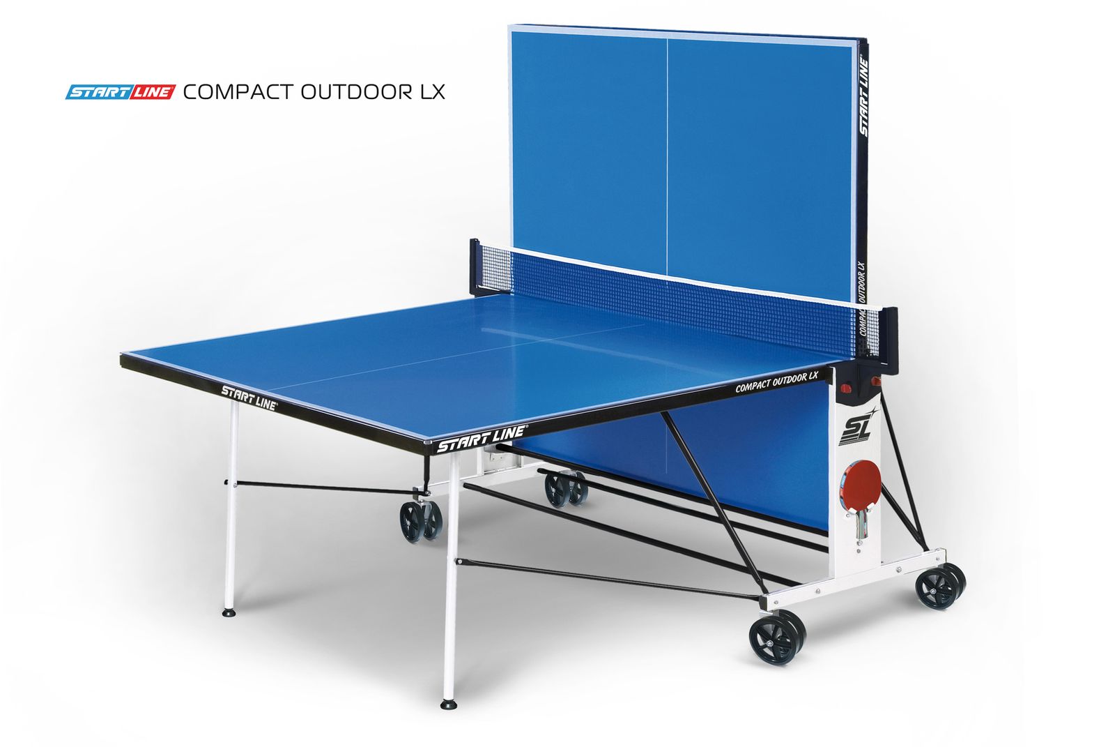 Стол теннисный Start line Compact Outdoor-2 LX BLUE фото №12
