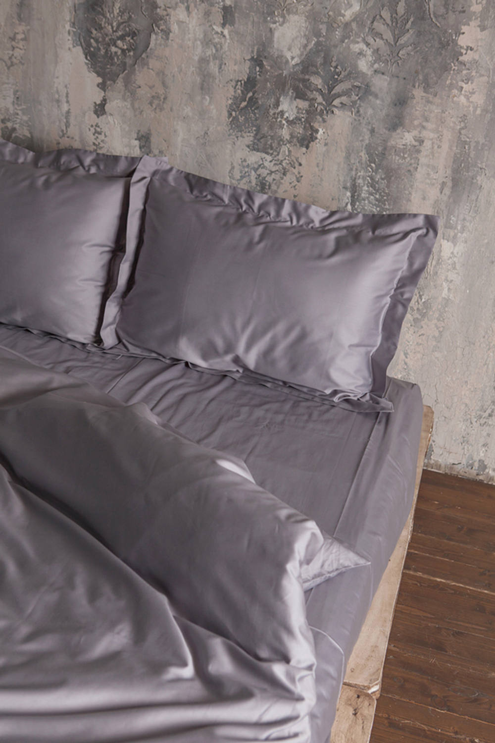 Постельное белье семейное Luxberry Daily Bedding стальное