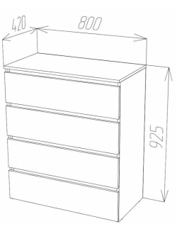 Комод-24 Крафт светлый