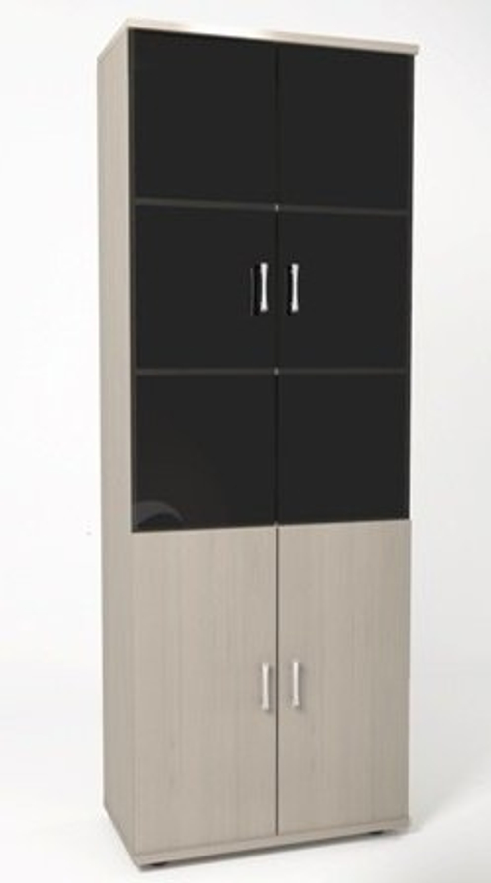 Шкаф для документов со стеклом МОНОЛИТ