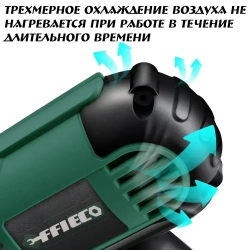 Шлифмашина полировальная сетевая ,Полировальная машинка для автомобиля, регулируемая скорость, 580 Вт, 2800 ОБ/мин, зеленый