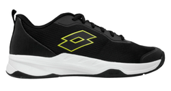 Мужские кроссовки теннисные Lotto Mirage 600 ALR - all black/sulphur lime