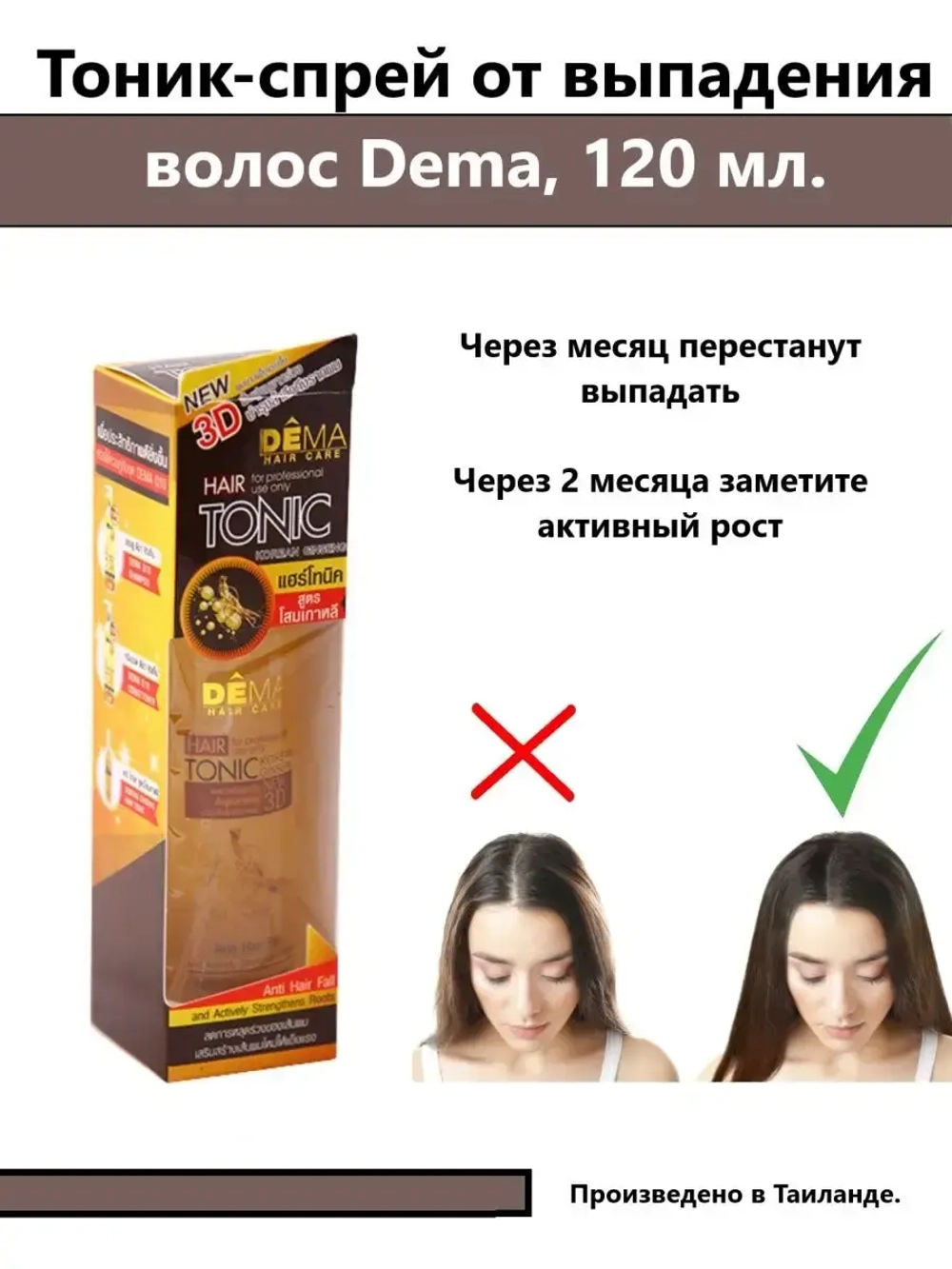 Тоник-спрей от выпадения волос