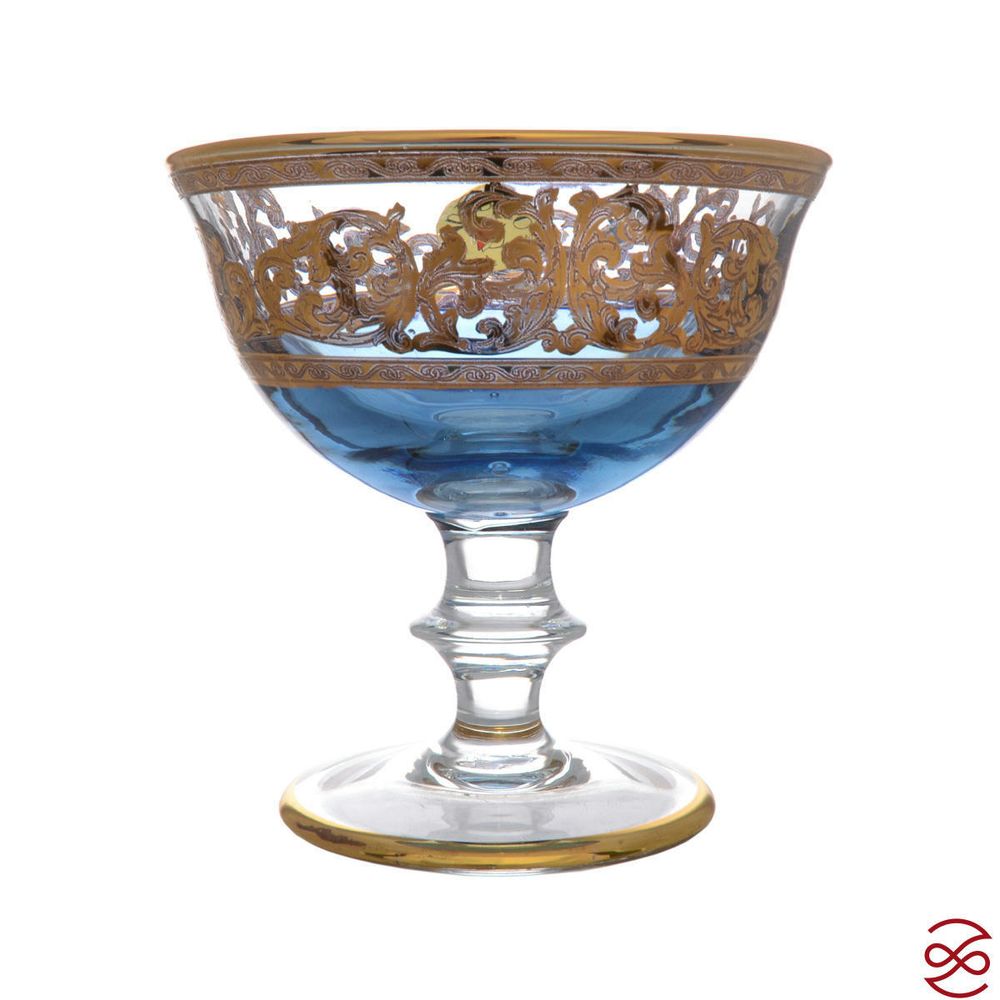 Конфетница Art Deco` Coll.Barocco Blue 18 см