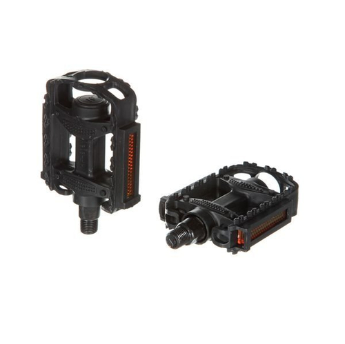 Педали HF-818, ось 1/2", пластик, черные