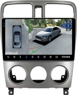 Магнитола для Subaru Forester 2 (SG5) 2002-2007 - Teyes CC3-2K-360 на Android 10, 2K QLED, 6Гб+128Гб, CarPlay, 4G SIM-слот, 4 камеры в комплекте