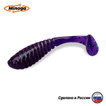 Силиконовая приманка "Minoga" COOPER 4,0"(4шт) 100мм, 6,1гр, цвет 007