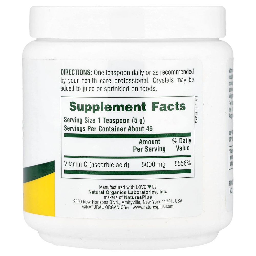 NaturesPlus, Микрокристаллы витамина C, 227 г (8 унций)
