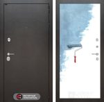 Дверь Входная Лабиринт Silver 28 Грунт под покраску металлическая