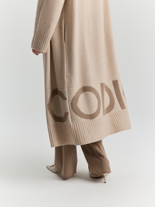 Кашемировый кардиган макси