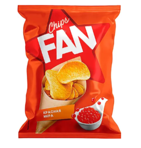 Чипсы Fan красная икра 120 г