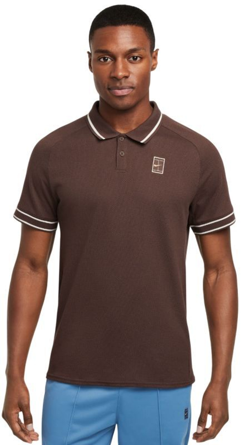 Мужское теннисное поло Nike Court Heritage Tennis - Коричневый