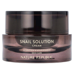 Nature Republic, Snail Solution, крем с экстрактом улитки, 52 мл (1,75 жидк. унции)